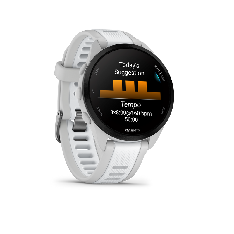 Garmin Forerunner 165 GPS Running Smartwatch | 19 hours in GPS mode |  AMOLED Display