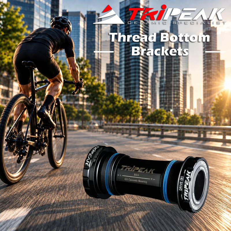 TriPeak Thread Bottom Brackets BSA, Shimano HTII, G5 Bearing/Road