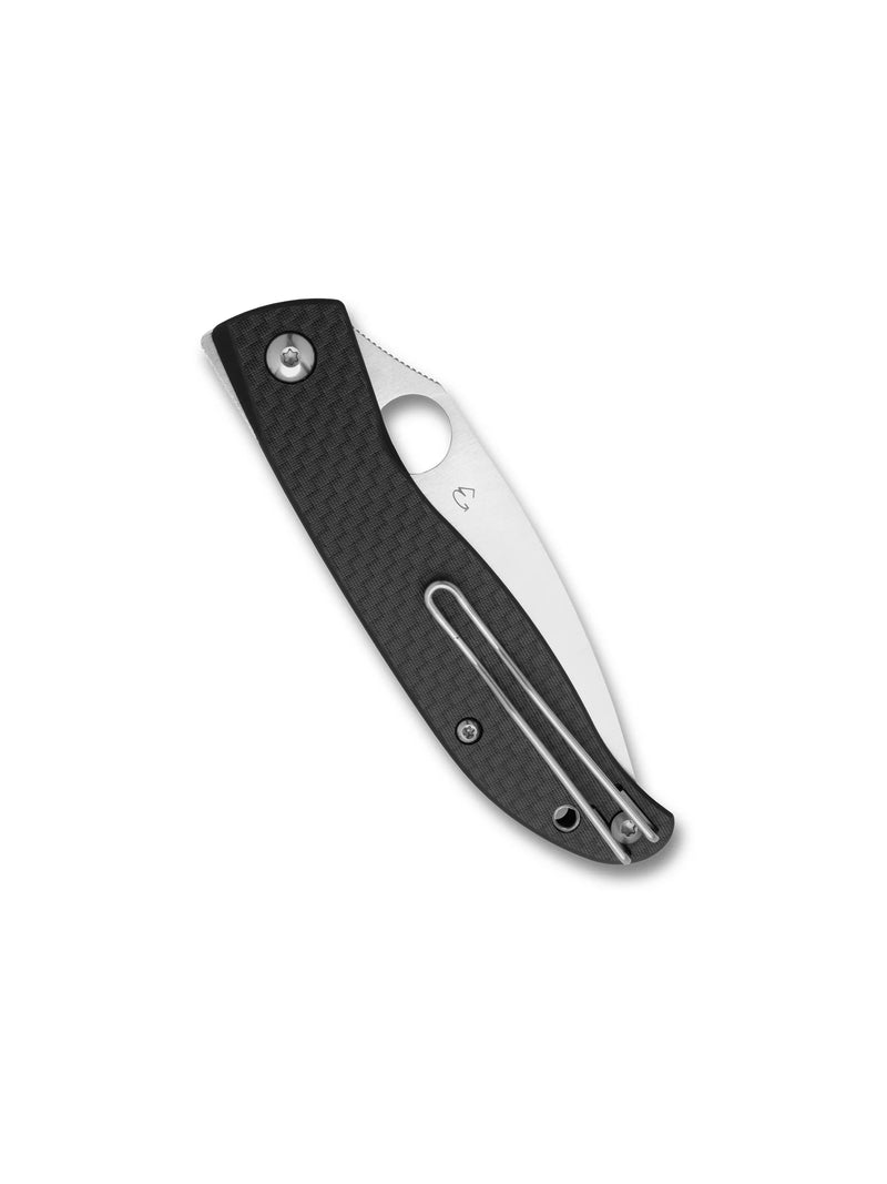 Spyderco Mantra 4 Carbon Fiber 3.34" Plain Edge Folding Pocket Knife (C274CFP)