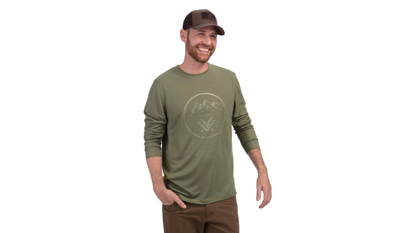 Vortex Optics Three Peaks Performance Grid Men Long Sleeve Shirt