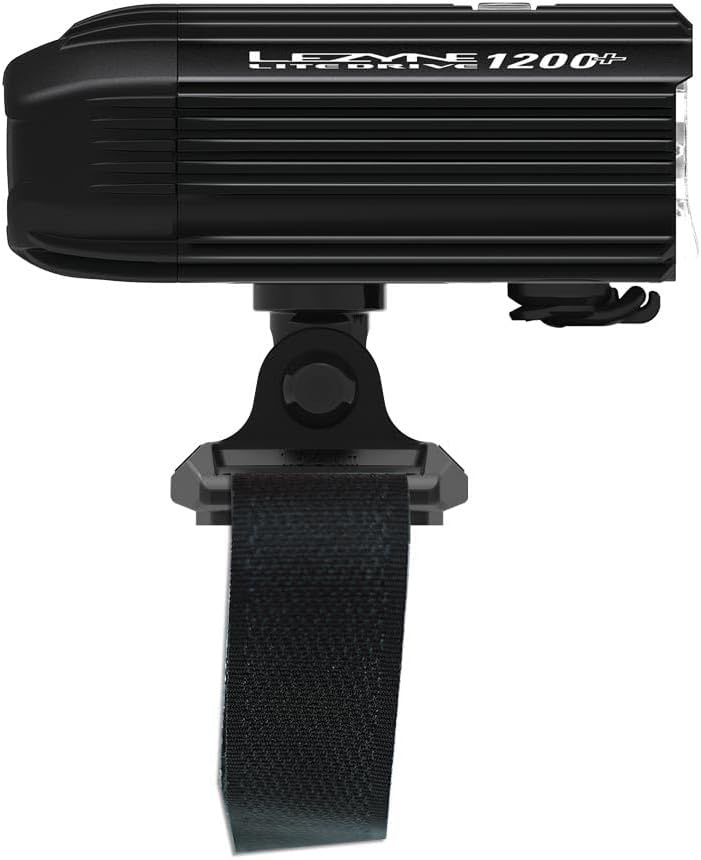 Lezyne Helmet Lite Drive 1200+ Bicycle Front Light, 1200 Lumens, USB-C Rechargeable (1-LED-16H-V337)