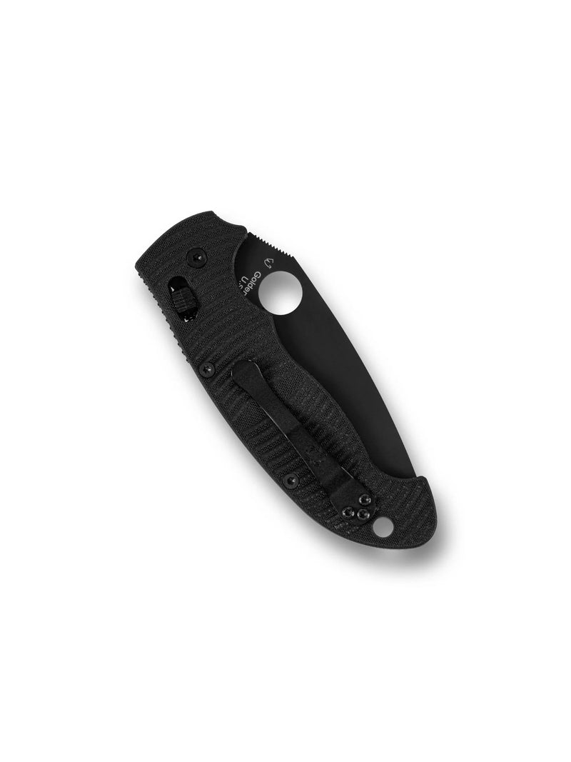 Spyderco Manix 2XL Salt Black G-10 CPM MagnaCut 3.85" Black Blade Folding Pocket Knife (C95GMCBKP2)