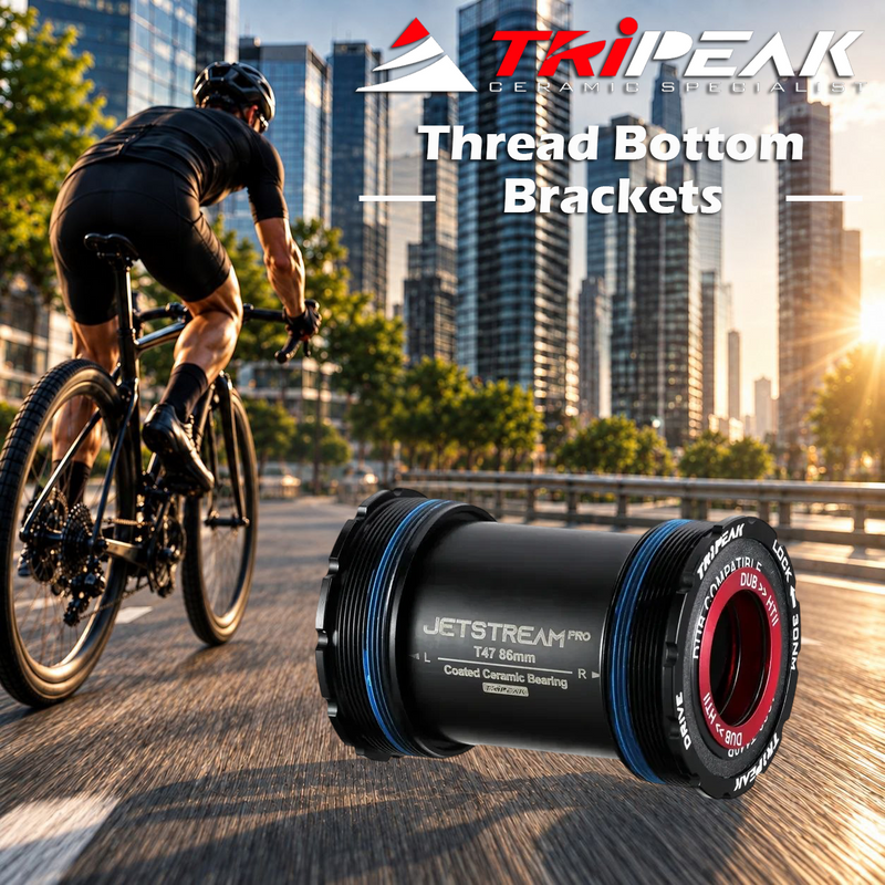 TriPeak Thread Bottom Brackets T47, 86(85.5)mm (Road), 3-in-1 core system, ceramic, TRiPEAK Tool Required