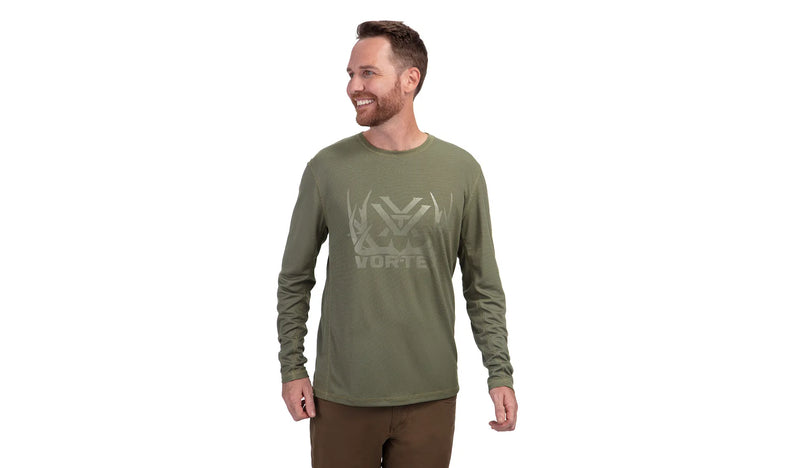 Vortex Optics Full-Tine Performance Grid Men Long Sleeve Shirt