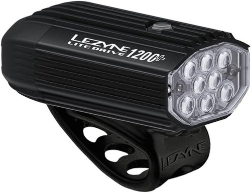 Lezyne Lite Drive 1200+ Front Bicycle Light, White LED, USB Rechargeable (1-LED-16-V337)