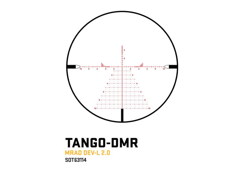 Sig Sauer TANGO-DMR 3-18x44mm First Focal Plane (FFP) MRAD DEV-L 2.0 Illuminated Riflescope (SOTD63114)