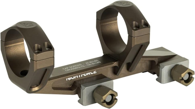 Nightforce UltraMount 30mm One-Piece Scope Ring Mount 1.54" 0 MOA Dark Earth (A695)