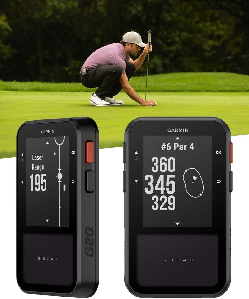 Garmin Approach G20 Solar GPS Golf Handheld with Solar Charging (010-02889-00)