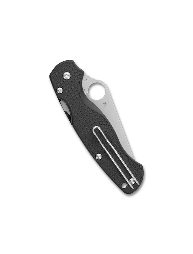 Spyderco Para Military 2 Lightweight 3.47" Plain Edge Folding Pocket Knife (C81PBK2)