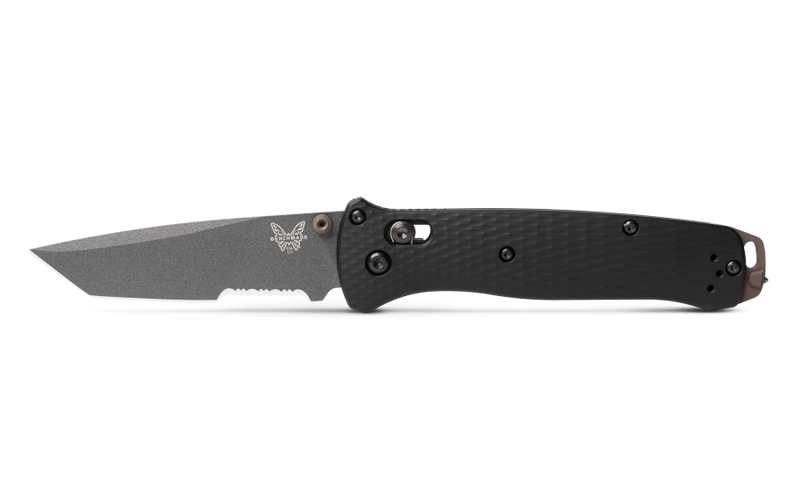 Benchmade 537SGY-03 Bailout Black Aluminum Serrated 3.38" Folding Pocket Knife