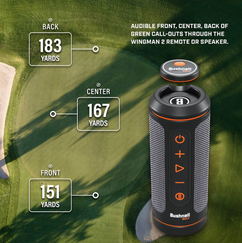 Bushnell Wingman 2 GPS Golf Speaker with Premium Audio Quality