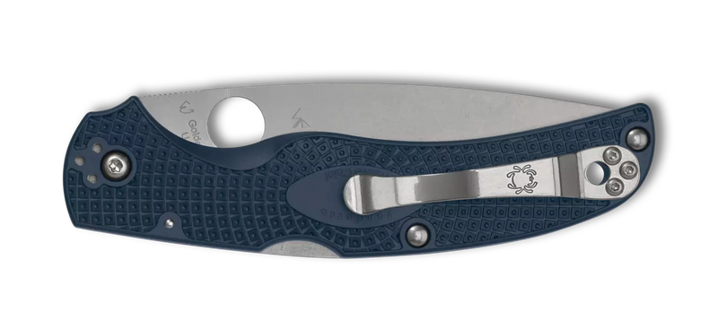 Spyderco Native Chief Blue Lightweight CPM SPY27 4.02" Plain Edge Pocket Folding Knife (C244PCBL)