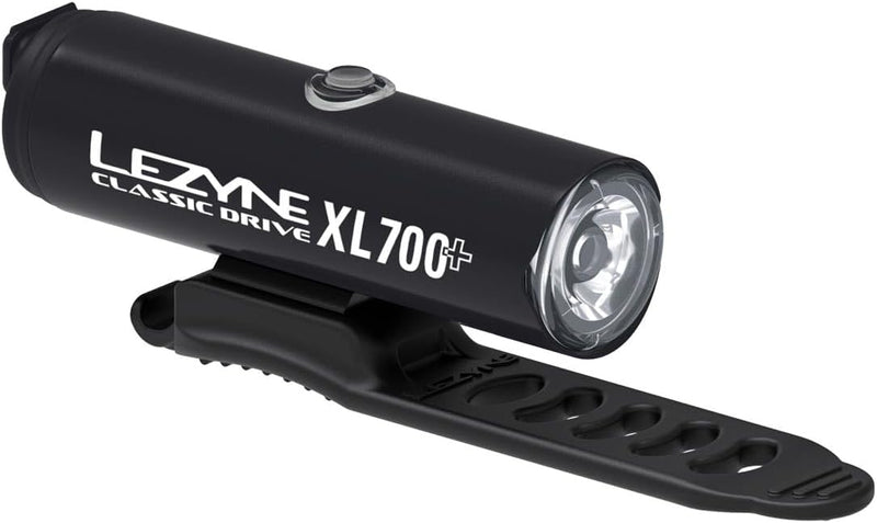 Lezyne Classic Drive XL 700+ and Zecto Drive 200+ Bicycle Light Set, 700/200 Lumen, Front and Rear Pair, White/Red LED, USB-C Rechargeable (1-LED-30P-V537)