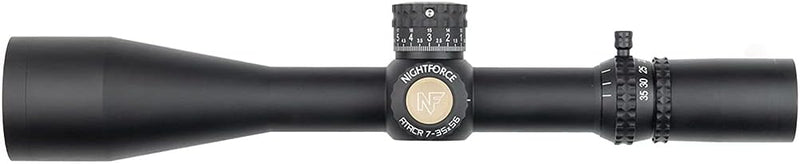 NIGHTFORCE ATACR 7-35x56mm F2 34mm Tube Illuminated ZeroSet Second Focal Plane Black Hunting Gun Scope, Moar-T Reticle, C626