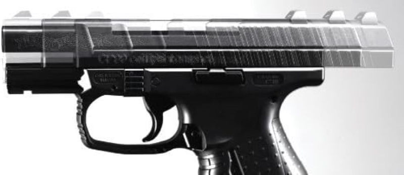 Umarex Walther CP99 Compact Semi-Auto Blowback .177 Caliber CO2 Air Pistol (2252206)