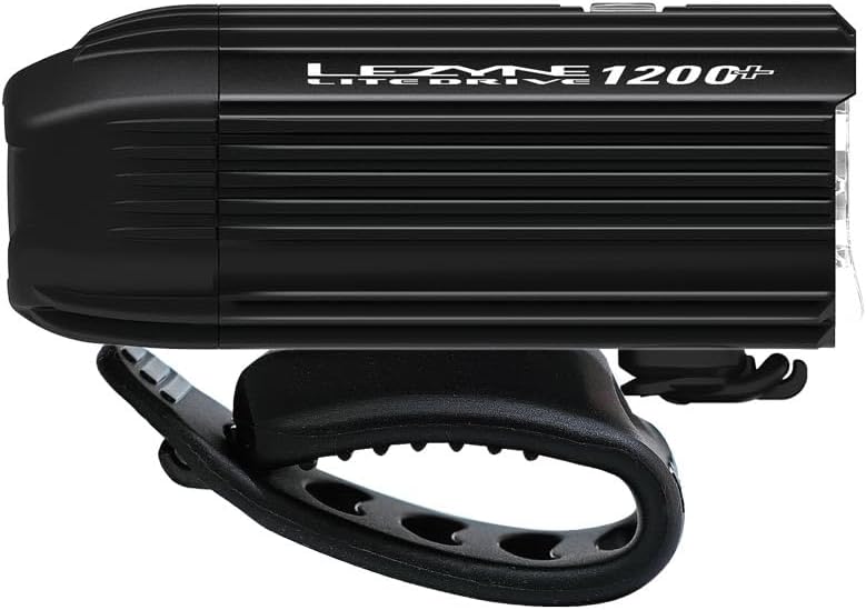 Lezyne Lite Drive 1200+ and KTV Drive Pro+ Pair Bicycle Light Set, 1200/150 Lumens, USB-C Rechargeable (1-LED-16P-V737)