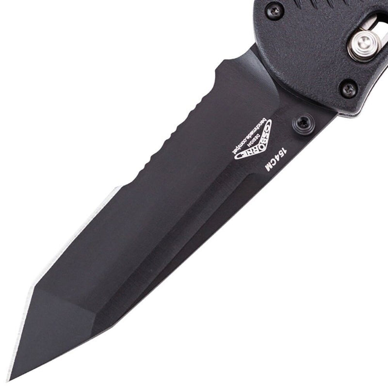 Benchmade 583SBK Barrage 3.60" Serrated Tanto Black Pocket Knife with Benchmade Blue Lube Lubricant for knives 37ml 1.25fl oz (Made in USA)