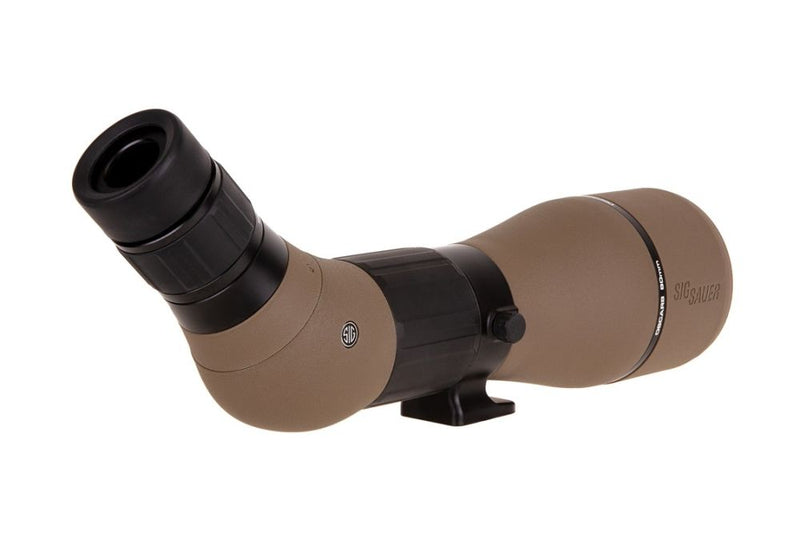 Sig Sauer OSCAR8 27-55x80 mm HDX Angled Eyepiece Spotting Scope FDE (SOO82001)