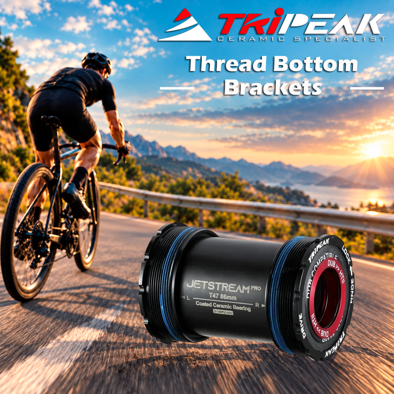 TriPeak Thread Bottom Brackets T47, 86(85.5)mm (Road), 3-in-1 core system, ceramic, TRiPEAK Tool Required
