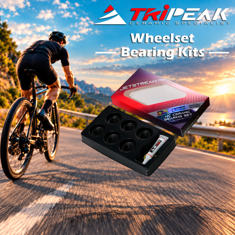 TriPeak Wheelset Bearing Kits Roval Rapid CLX or Alpinist CLX, 4 x EMA-CC6802-LLB + 2 x EMA-CC15267-LLB (EMA-WBKCC-ROV03)
