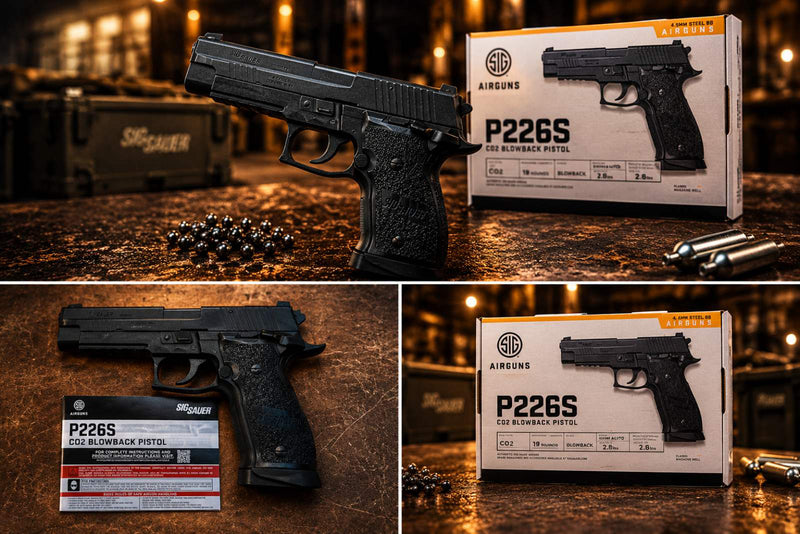 Sig Sauer P226S CO2 .177 Сal Semi-Auto Blowback Air Pistol (AIR-P226S-BB-BLK)