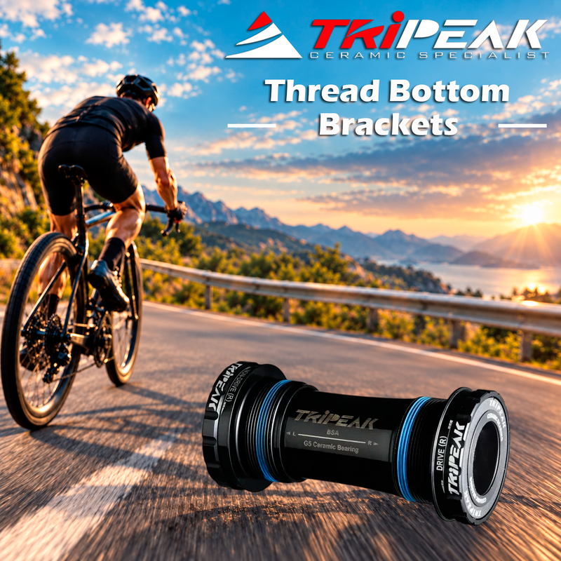 TriPeak Thread Bottom Brackets BSA, Shimano HTII, G5 Bearing/Road