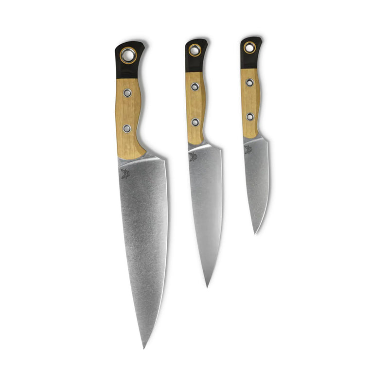 Benchmade Cutlery 3-Piece Set Kitchen Knives 4000-02 Maple Valley CPM-154 Steel