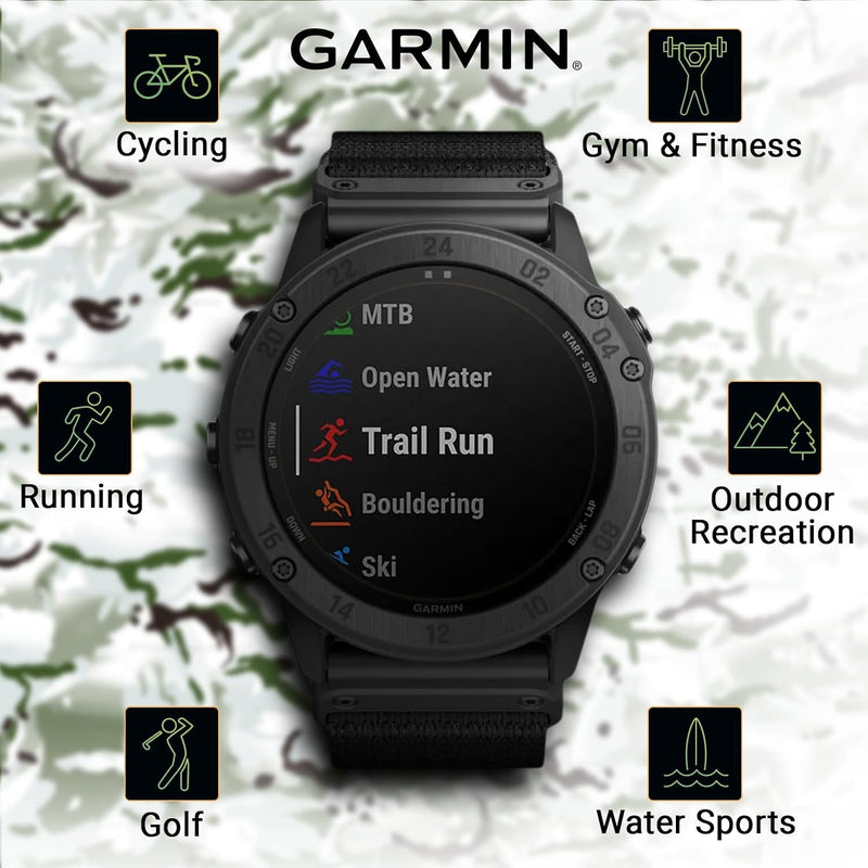 Garmin tactix Delta Tactical Military GPS Smartwatch with Wearable4U Bundle