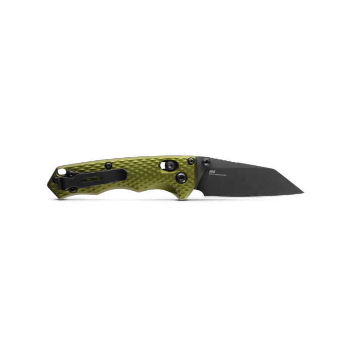 Benchmade 290BK-2 Full Immunity Black CPM-M4 Woodland Green Handle 2.49'' Plain Edge Pocket Knife with Benchmade Blue Lube Lubricant for knives 37ml 1.25fl oz (Made in USA)