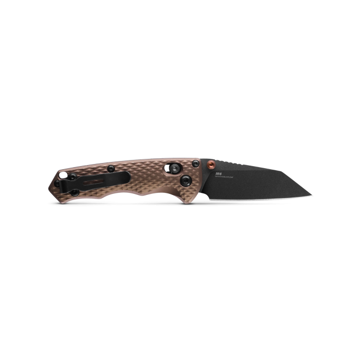 Benchmade 290BK-1 Full Immunity Black CPM-M4 Dark Earth Handle 2.49'' Plain Edge Pocket Knife with Benchmade Blue Lube Lubricant for knives 37ml 1.25fl oz (Made in USA)