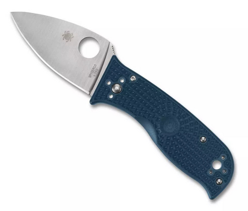Spyderco Lil' Temperance 3 Lightweight K390 2.92" Plain Edge Folding Pocket Knife (C69PBL3K390)