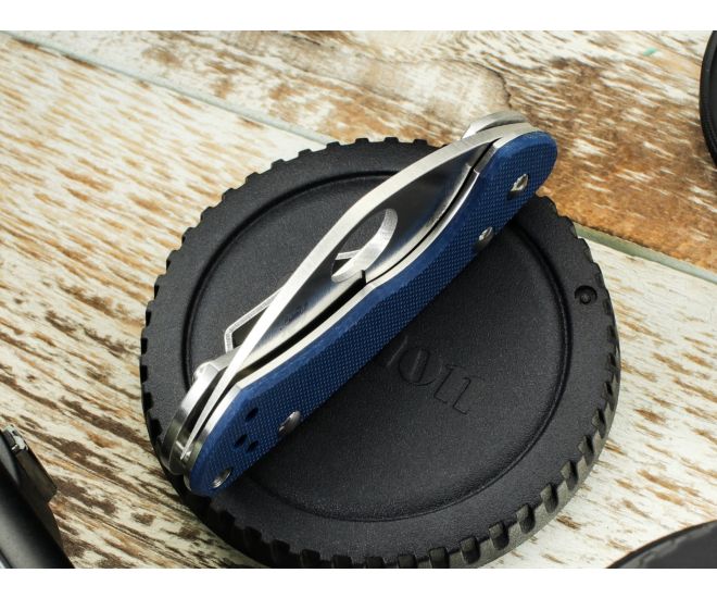 Spyderco Balance G-10 CPM SPY27 Sprint Run 1.98" Plain Edge Folding Pocket Knife (C141GPCBL)