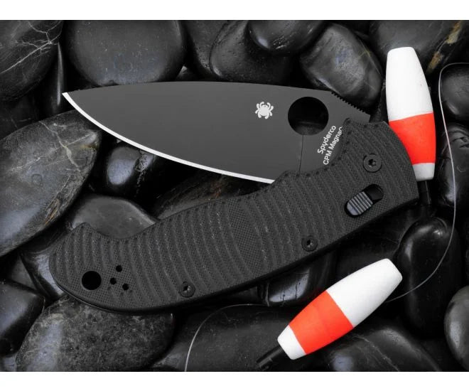 Spyderco Manix 2XL Salt Black G-10 CPM MagnaCut 3.85" Black Blade Folding Pocket Knife (C95GMCBKP2)