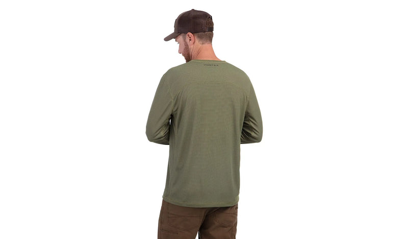 Vortex Optics Three Peaks Performance Grid Men Long Sleeve Shirt