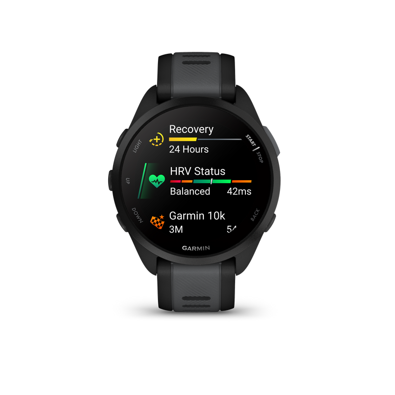 Garmin Forerunner 165 GPS Running Smartwatch | 19 hours in GPS mode |  AMOLED Display