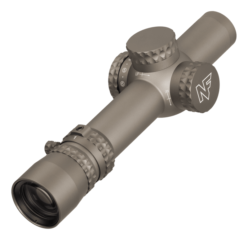 Nightforce NX8 1-8x24mm F1 Capped FC-DMx FFP Dark Earth Riflescope (C663)