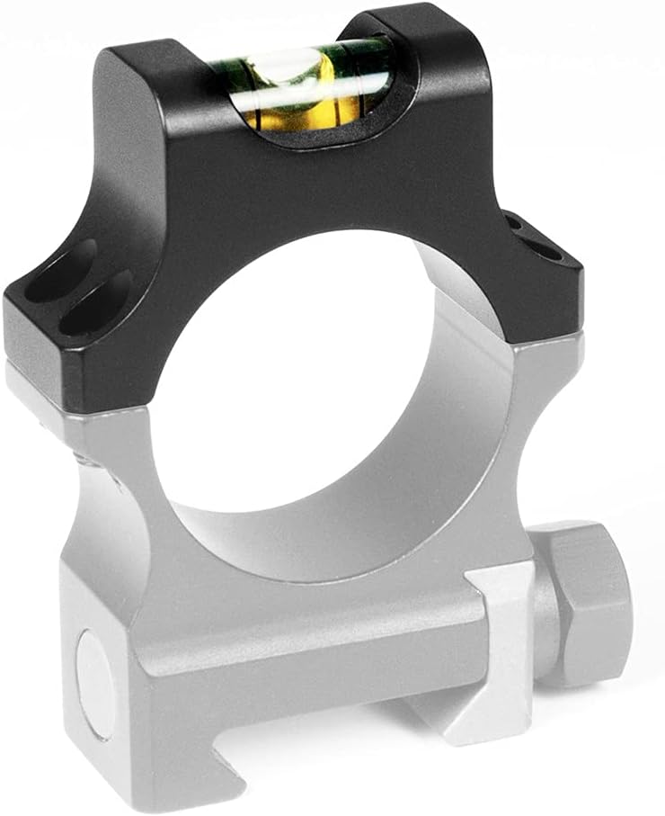 NightForce XTRM 30mm 4 Screw Top Half of Ring With Bubble Level, Black