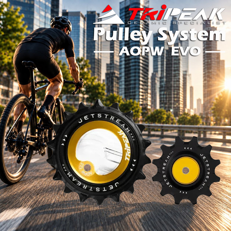 TriPeak Pulley System AOPW EVO, 12/18T for Shimano RD-92xx/81xx/71xx 12s; SRAM AXS RD E1 RED/FORCE(2x12s)