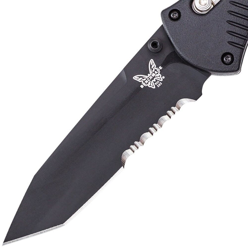 Benchmade 583SBK Barrage 3.60" Serrated Tanto Black Pocket Knife with Benchmade Blue Lube Lubricant for knives 37ml 1.25fl oz (Made in USA)