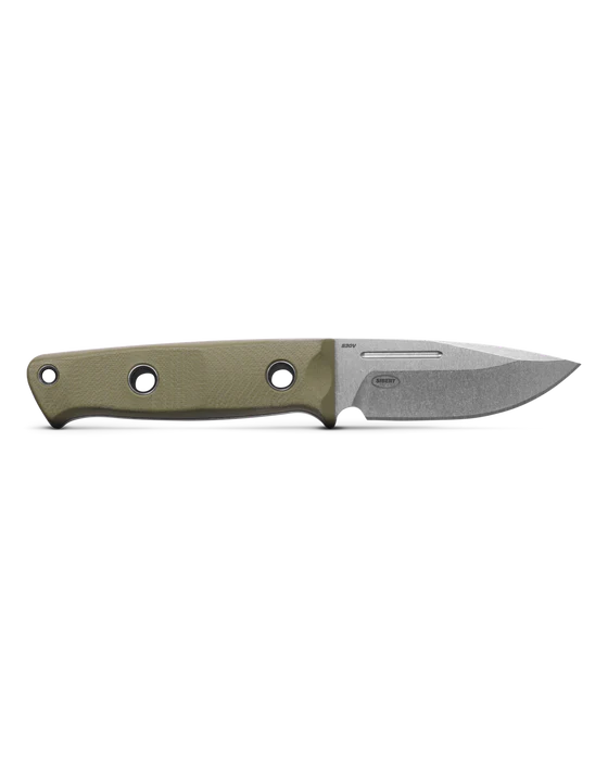Benchmade 165-1 Mini Bushcrafter OD Green G10 Drop-Point CPM-S30V 3.38" Fixed Blade Knife