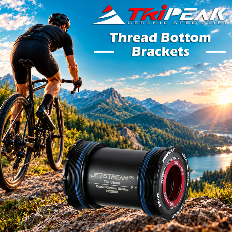 TriPeak Thread Bottom Brackets T47, 86(85.5)mm (Road), 3-in-1 core system, ceramic, TRiPEAK Tool Required