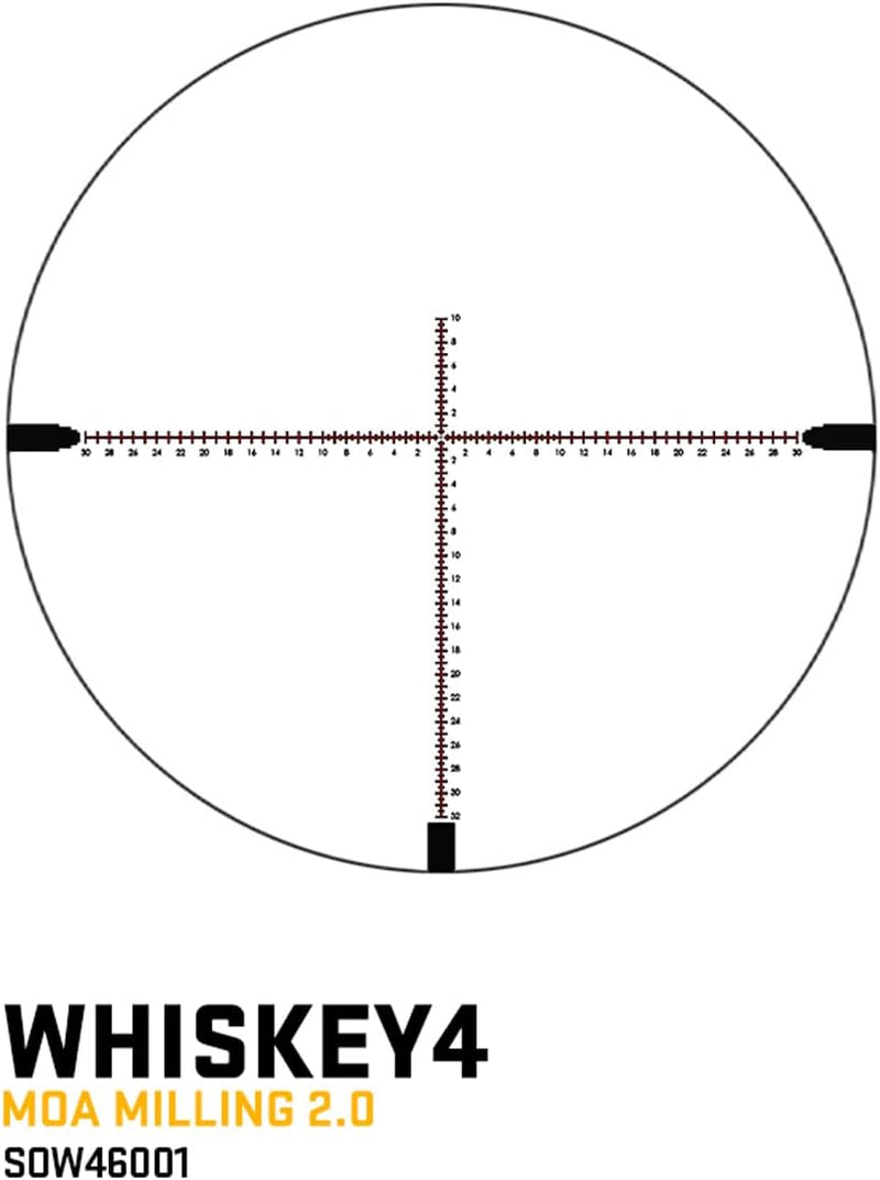 Sig Sauer WHISKEY4 6-24X50mm Non-Illuminated (FFP) MOA Milling Hunter 2.0 Riflescope (SOW46001)