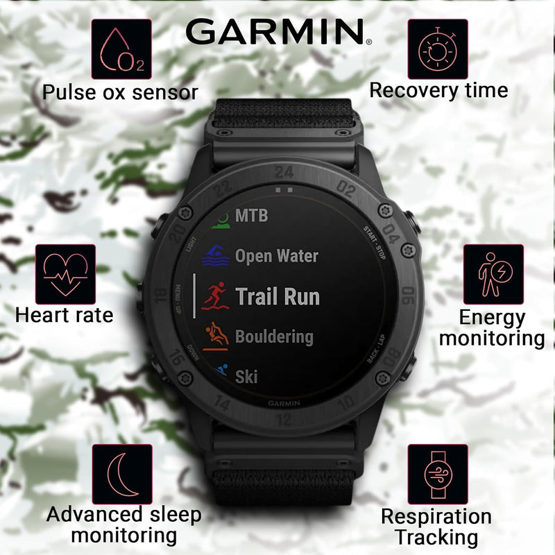 Garmin tactix Delta Solar Tactical GPS Watch with Nylon Band