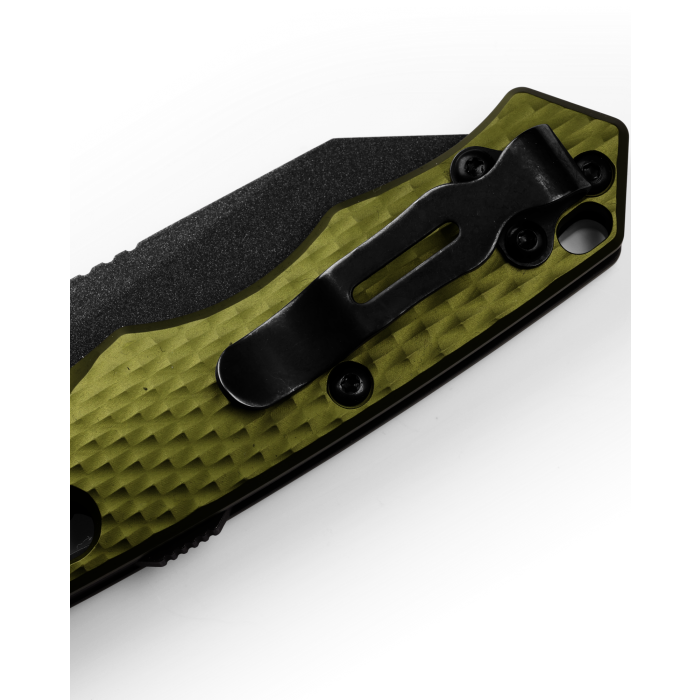 Benchmade 290BK-2 Full Immunity Black CPM-M4 Woodland Green Handle 2.49'' Plain Edge Pocket Knife