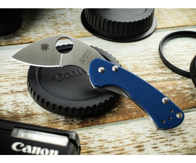 Spyderco Balance G-10 CPM SPY27 Sprint Run 1.98" Plain Edge Folding Pocket Knife (C141GPCBL)