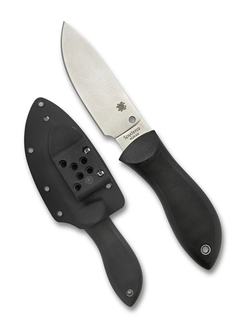 Spyderco Moran Drop Point 3.92" Fixed Blade Plain Edge Pocket Knife (FB02P)