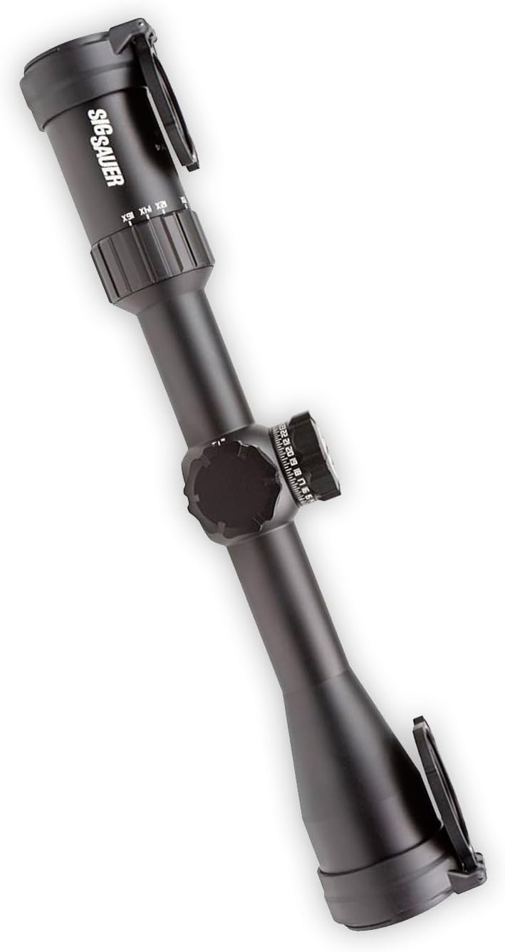 Sig Sauer WHISKEY4 4-16X44mm Exposed Zero Stop Illuminated (FFP) MOA Milling Hunter 2.0 Riflescope (SOW44002)