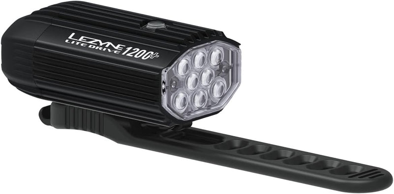 Lezyne Lite Drive 1200+ Front Bicycle Light, White LED, USB Rechargeable (1-LED-16-V337)