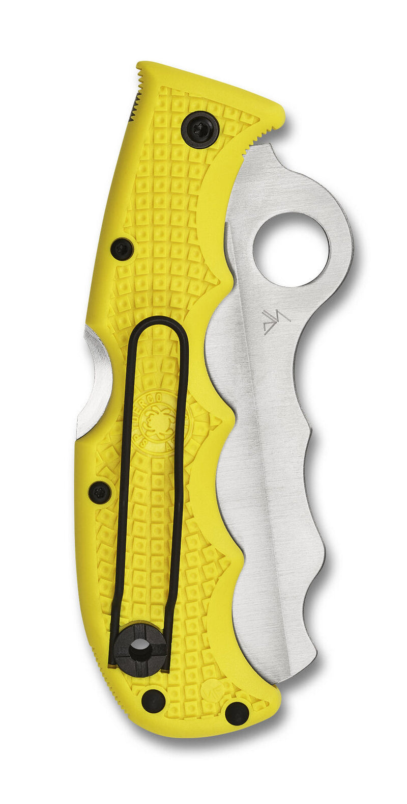 Spyderco Assist Salt FRN Yellow Handle 3.68" SpyderEdge Folding Pocket Knife (C79PSYL)
