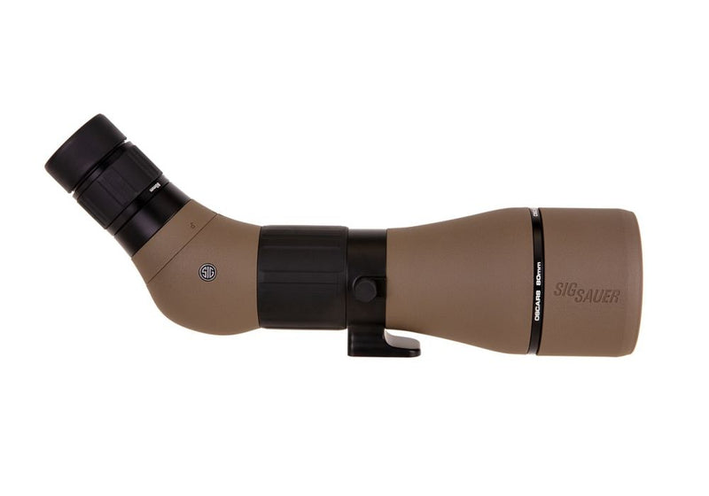 Sig Sauer OSCAR8 27-55x80 mm HDX Angled Eyepiece Spotting Scope FDE (SOO82001)